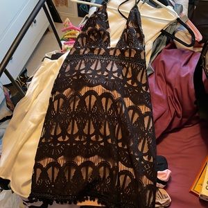 Black lace dress